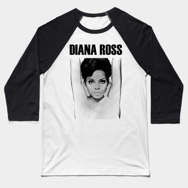 Diana Ross Baseball T-Shirt by NICKROLL